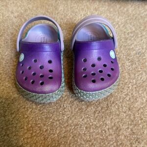 Mermaid Crocs toddler size 4